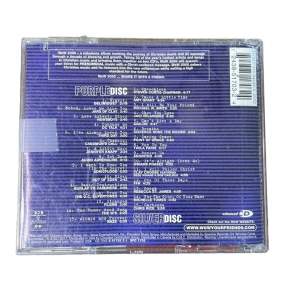 Vintage WOW 2000 Christian Contemporary Audio Music One CD Only 1999 16 Tracks u - Picture 2 of 2